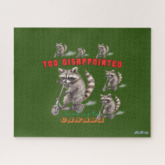 lustig-grüner Motorroller Puzzle