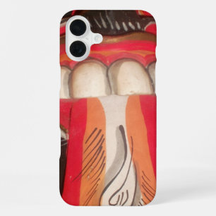 Lustig Gruselig Seltsam Zunge Asiatisches Hallowe iPhone 16 Plus Hülle