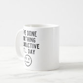 Lustig habe ich nichts produktiver Aufschub getan Kaffeetasse (Vorderseite Links)