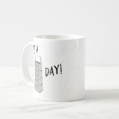 lustig "haben Sie einen Gitter-Tag!" Kaffeetasse (Vorderseite Links)