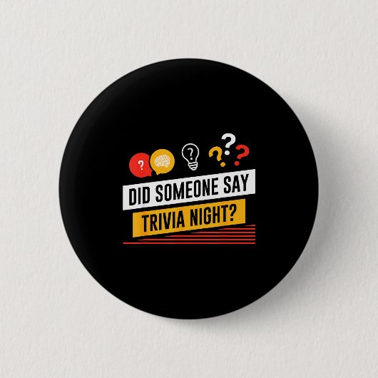 Lustig, hat jemand Trivia-Abend _ Pub-Quiz _ Tr ge Button (Vorderseite)