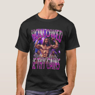 Lustig Heilige seien deine Gewinne Gym Jesus Bodyb T-Shirt