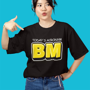 Lustig Heute Akronym Fettgedruckte Schrift Tri-Blend Shirt