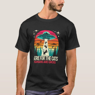 Lustig hier für Katzen Menschen sind ekelhaft Humo T-Shirt