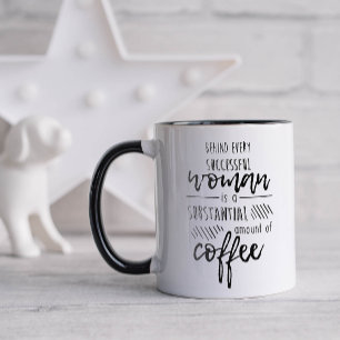 Lustig Hinter jeder Frau Kaffee Tasse