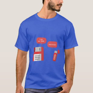 Lustig Ich bin dein Vater Diskette USB Männer Frau T-Shirt