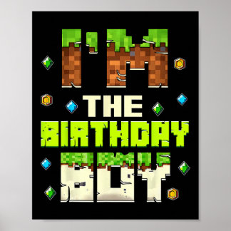 Lustig Ich Bin Der Geburtstagsjunge Videospieler P Poster