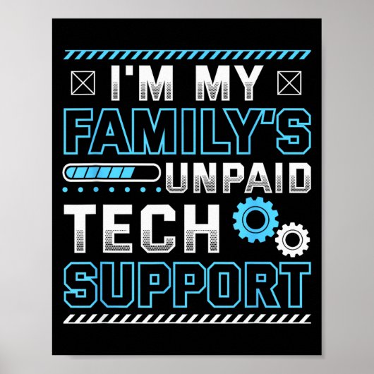 Lustig, ich bin der unbezahlte Technik-Support mei Poster (Vorne)
