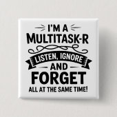 Lustig, ich bin ein Multitasker, sage Mama Leben P Button (Vorderseite)