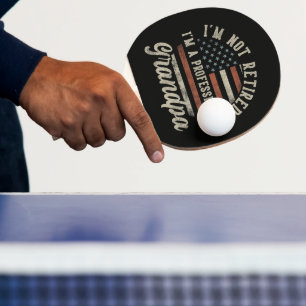Lustig "Ich bin ein professioneller Opa" Ruhestand Tischtennis Schläger