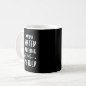 Lustig, ich bin eine stolze große Schwester einer Kaffeetasse (Vorderseite Links)