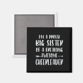 Lustig, ich bin eine stolze große Schwester eines Magnet (Vorderseite/Rückseite)