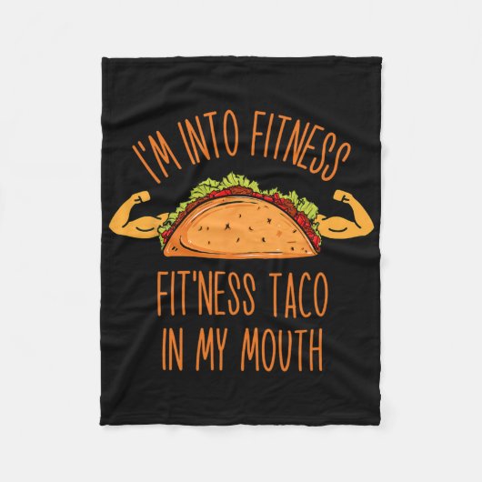 Lustig ich bin in Fitness Fleecedecke (Vorderseite)