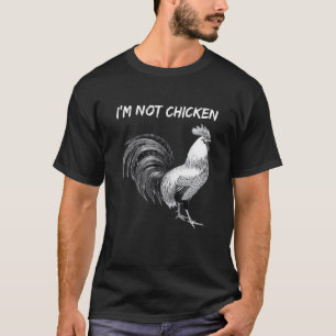 Lustig ich bin kein Huhn ich bin ein Hahn Wortspie T-Shirt