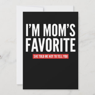 lustig ich bin Moms Lieblingssohn Lieblingstochter Feiertagskarte