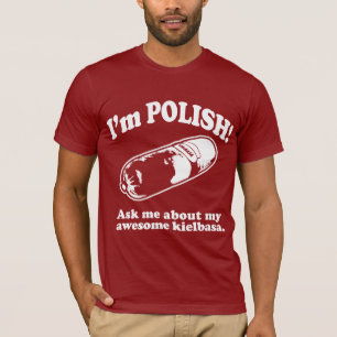 Lustig! Ich bin polnischer Entwurf T-Shirt