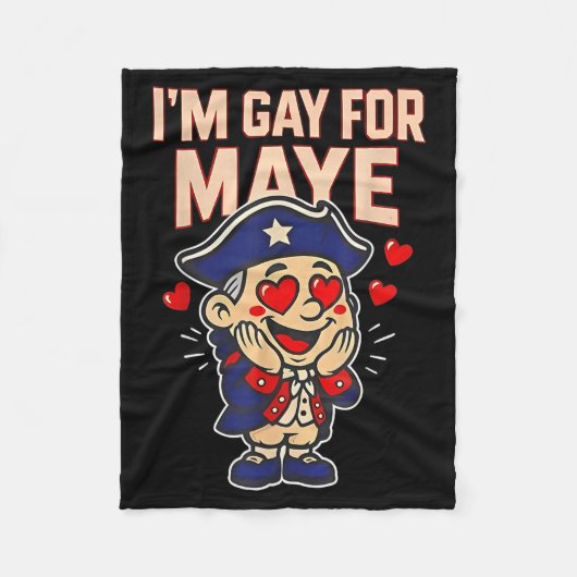 Lustig, ich bin schwul für Maye Fleecedecke (Vorderseite)