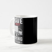 Lustig, ich bleibe im Van Phasmophobia Mann Frau Kaffeetasse (Vorderseite Links)
