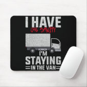 Lustig, ich bleibe im Van Phasmophobia Mann Frau Mousepad (Mit Mouse)