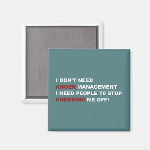 Lustig Ich brauche kein Angermanagement Magnet