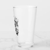 Lustig Ich bring das Alibi Glas (Links)