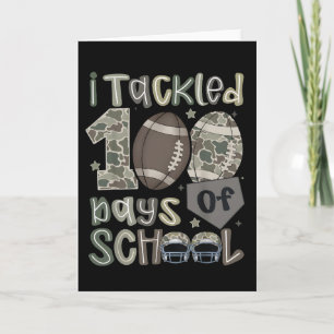 Lustig, ich habe 100 Tage Schul-Fußball-Kids gesch Karte