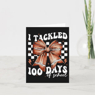 Lustig ich habe 100 Tage Schule Coquette-Schleife  Karte