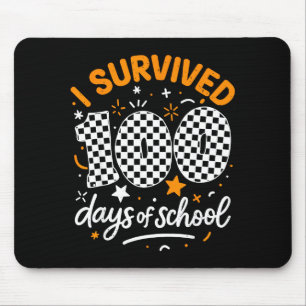 Lustig ich habe 100 Tage Schule überlebt Schüler L Mousepad