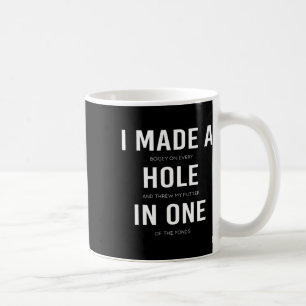 Lustig, ich habe ein Hole-in-One Disc Golf und Gol Kaffeetasse
