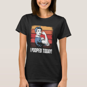 Lustig Ich Habe Heute Gepoppt Retro Vintage Gag Ge T-Shirt