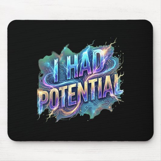 Lustig ich hatte potentiell sarkastischen Retro-Hu Mousepad (Vorne)