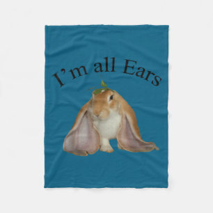 Lustig ich höre zu Hase Witz-Hase Fleecedecke