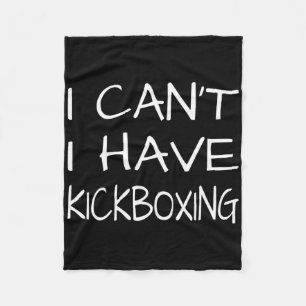 Lustig - Ich kann nicht, ich habe Kickboxen  Fleecedecke