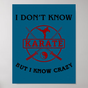 Lustig, ich kenne keinen Karate-Studentengürtel Ku Poster