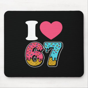 Lustig Ich Liebe 67 Ich Herz 67 Meme Ich Liebe Sec Mousepad