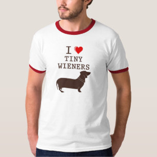 Lustig ich liebe kleinen Wiener Dachshund T-Shirt