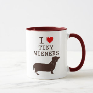 Lustig ich liebe kleinen Wiener Dachshund Tasse
