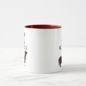 Lustig ich liebe kleinen Wiener Dachshund Tasse (Zentrum)