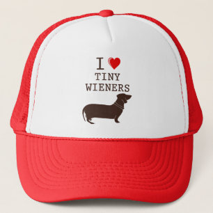 Lustig Ich liebe kleinen Wiener Dachshund Truckerkappe