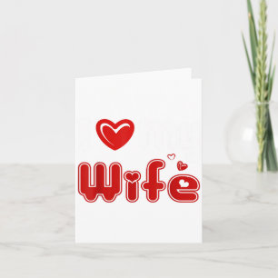 Lustig, ich liebe meine Frau Karte