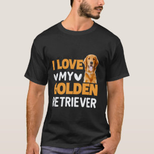 Lustig Ich Liebe Meinen Golden Retriever T-Shirt