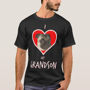 Lustig, ich liebe meinen Pug-Hunde-Enkel für Oma o T-Shirt