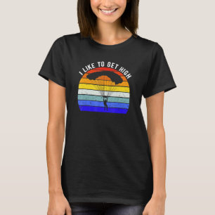 Lustig, ich mag es hoch zu fliegen Skydiving Fall T-Shirt