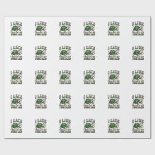 Lustig, ich mag Schildkröten Vintage-Schildkröten- Geschenkpapier