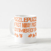 Lustig, ich puzzel weit über meine Schlafenszeit h Kaffeetasse (Vorderseite Links)