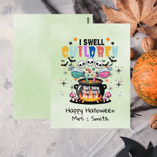 Lustig, ich rieche Kinder Englischlehrer Halloween Postkarte