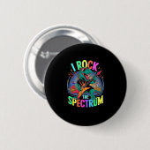 Lustig, ich rocke das Spektrum Autismus-Lehrer Sti Button (Vorne & Hinten)