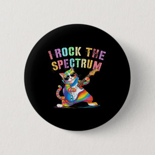 Lustig ich rocke das Spektrum Autismus Mama Papa M Button