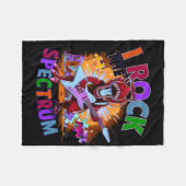 Lustig, ich rocke das Spektrum Autismus Mutter Bew Fleecedecke (Vorderseite (Horizontal))