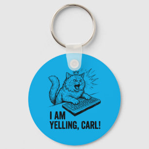 Lustig Ich Schreie Carl Do Katze Meme Humor Zitat Schlüsselanhänger